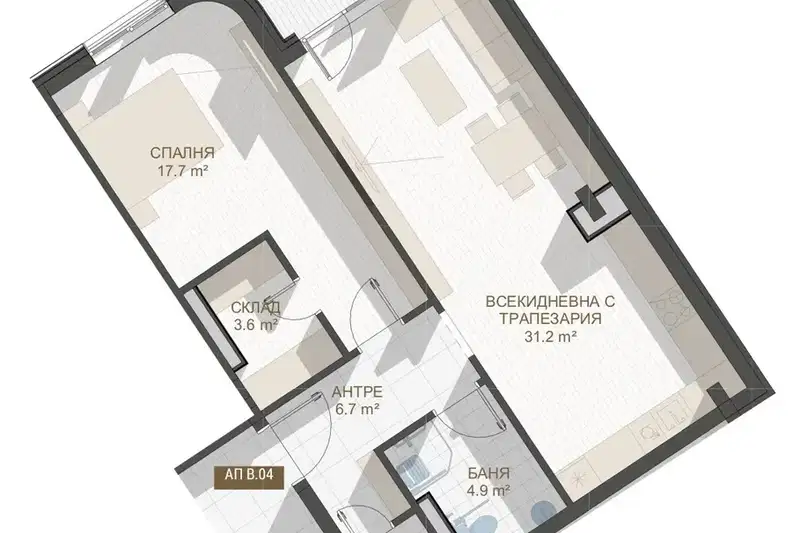 2-bedroom apartment in Plovdiv, Centyr