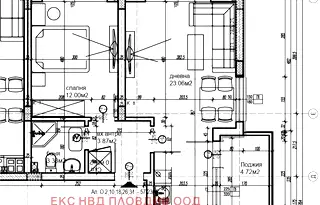 Двустаен апартамент в Христо Смирненски, Пловдив с тераса