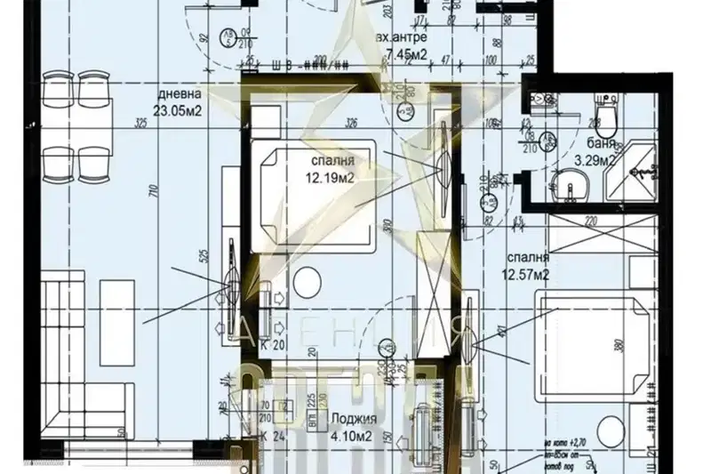 3-bedroom apartment in Plovdiv, Hristo Smirnenski