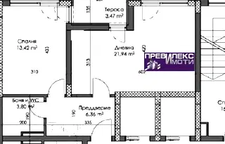 Двустаен апартамент в Каменица 2 с тераса, Пловдив
