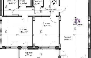 Тристаен апартамент с тераса в Каменица 2, Пловдив
