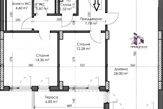Тристаен апартамент с тераса в Каменица 2, Пловдив
