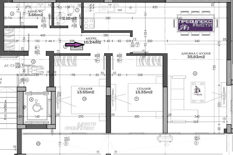 3-bedroom apartment in Plovdiv, Kamenica 2