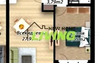 Двустаен апартамент в Коматево с тераса и ниско строителство