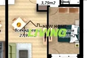 Двустаен апартамент в Коматево с тераса и ниско строителство