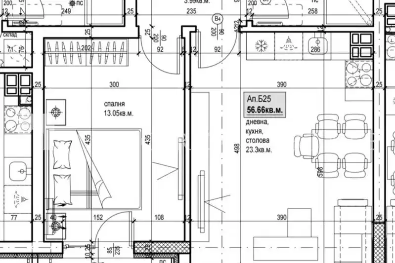 2-bedroom apartment in Plovdiv, Komatevski Vyzel