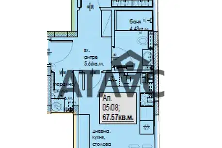 2-bedroom apartment in Plovdiv, Kyuchuk Parij