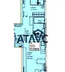 Двустаен апартамент в Кючук Париж с тераса, Пловдив