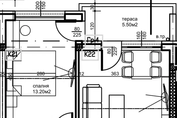 2-bedroom apartment in Plovdiv, Ostromila