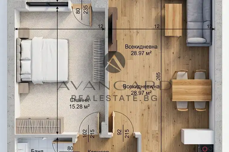 2-bedroom apartment in Plovdiv, Trakiya