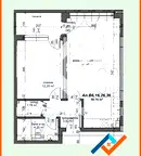 2-стаен апартамент в Тракия, Пловдив с изложение североизток