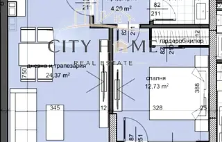 2-стаен апартамент в Тракия с тераса в Residential Park