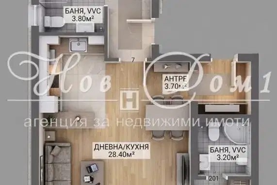3-bedroom apartment in Plovdiv, Trakiya