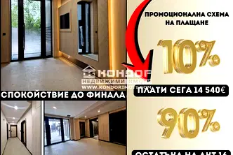 Тристаен апартамент с две тераси в Тракия, Пловдив