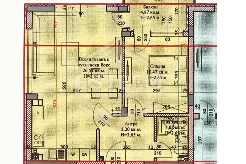 2-bedroom apartment in Ruse, Shirok Centyr