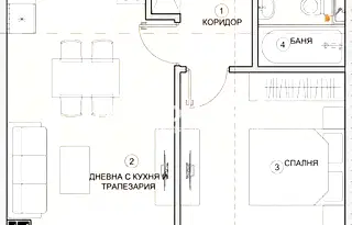 Двустаен апартамент в Кюстендил, Сапарева баня
