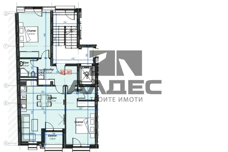 3-bedroom apartment in Sofiya, Banishora