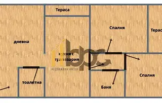 Просторен 3-стаен апартамент в Белите брези с две тераси