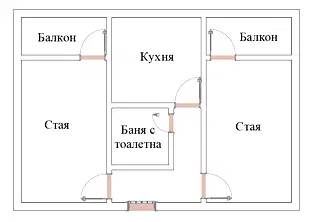 Двустаен апартамент в София, Борово
