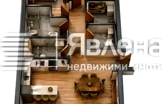 Тристаен апартамент в Център, София с паркомясто