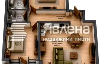Тристаен апартамент в Център София с гараж и асансьор