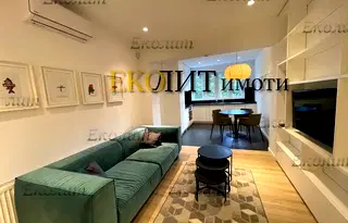Луксозен 3-стаен апартамент в Център, София с климатизация