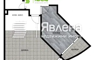 Двустаен апартамент в Дианабад с тераса и близост до Ловен парк