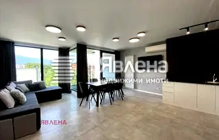 Тристаен апартамент с тераса и гледка към Витоша в Дианабад