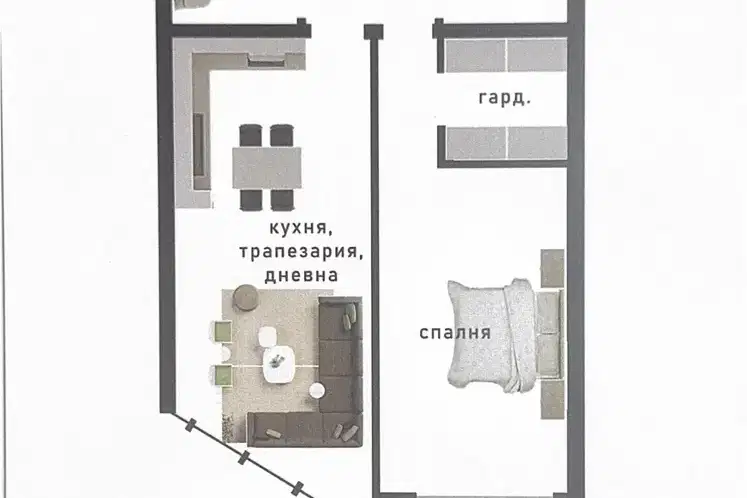 2-bedroom apartment in Sofiya, Dragalevci