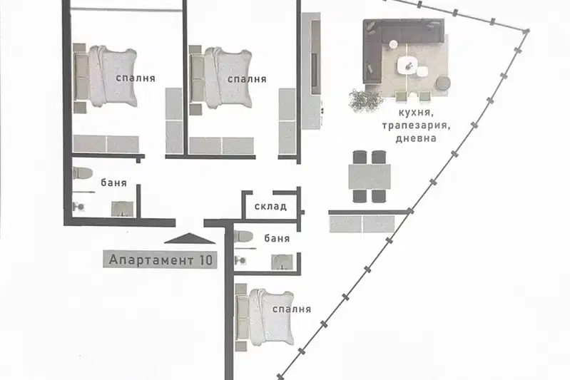 4-bedroom apartment in Sofiya, Dragalevci