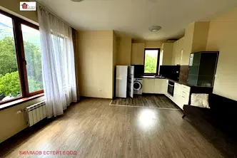 Двустаен апартамент с тераса и гледка към Витоша в Драгалевци