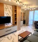 Двустаен апартамент в Горубляне с тераса в затворен комплекс