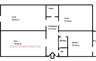 Тристаен апартамент с две тераси в Красна поляна 3, София