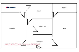 Двустаен апартамент с две тераси в Лагера, София