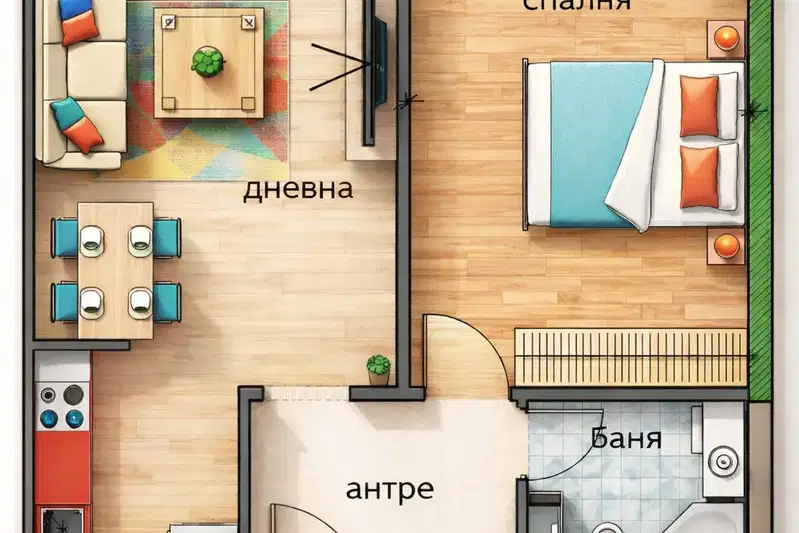 2-bedroom apartment in Sofiya, Levski G
