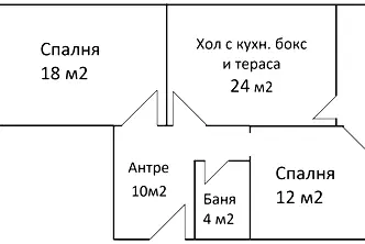Просторен 2-стаен апартамент в Люлин 10 с потенциал за преустройство