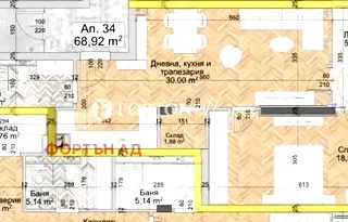 Двустаен апартамент в София, Люлин 2