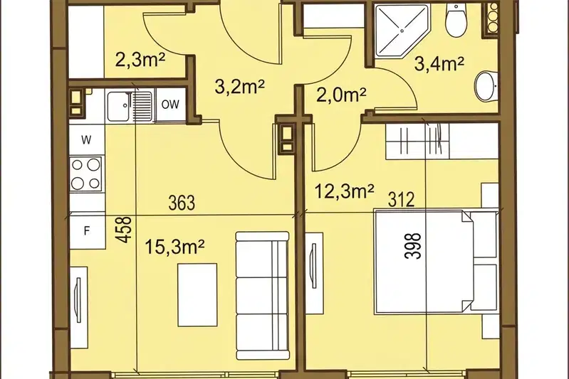 2-bedroom apartment in Sofiya, Lyulin 2