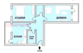 Двустаен апартамент в Люлин 3 с асансьор и топлоизолация