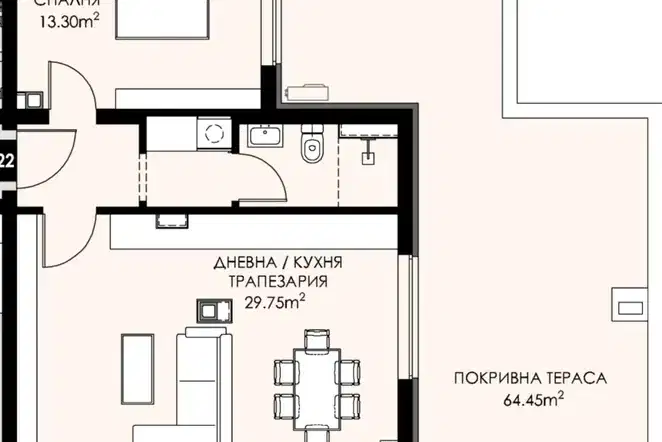 Двустаен апартамент в Люлин 9 с паркомясто и асансьор