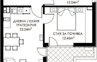Тристаен апартамент в Люлин 9 с паркомясто и асансьор