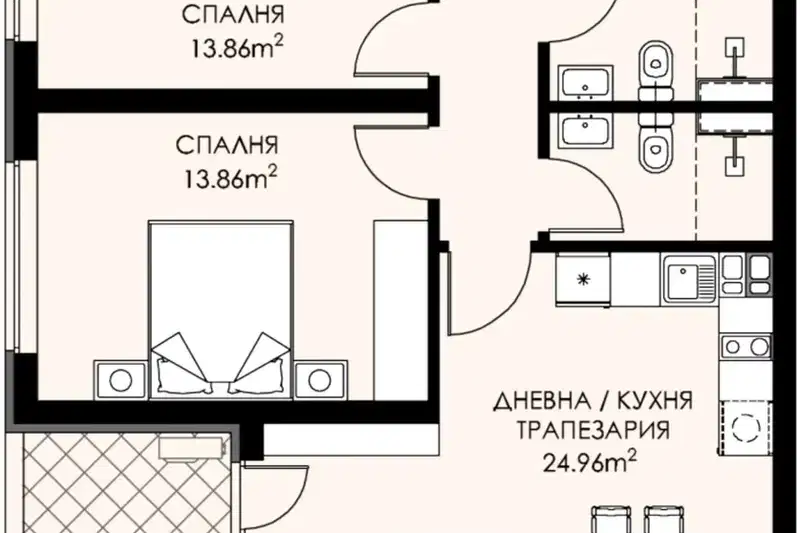 Тристаен апартамент в Люлин 9 с паркомясто и асансьор