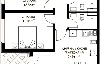 Тристаен апартамент в Люлин 9 с паркомясто и асансьор