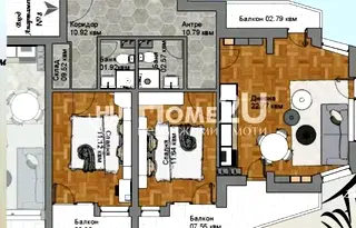 Тристаен апартамент с тераси в м-т Гърдова глава, София
