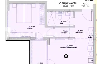 Двустаен апартамент в София, Малинова долина