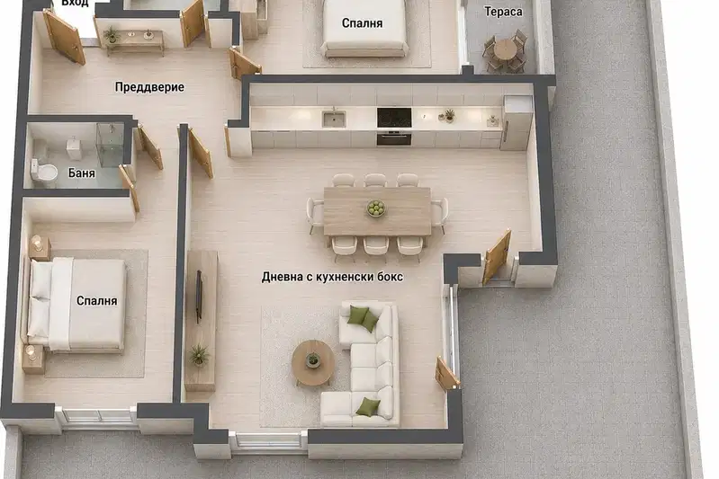 3-bedroom apartment in Sofia, Malinova Dolina
