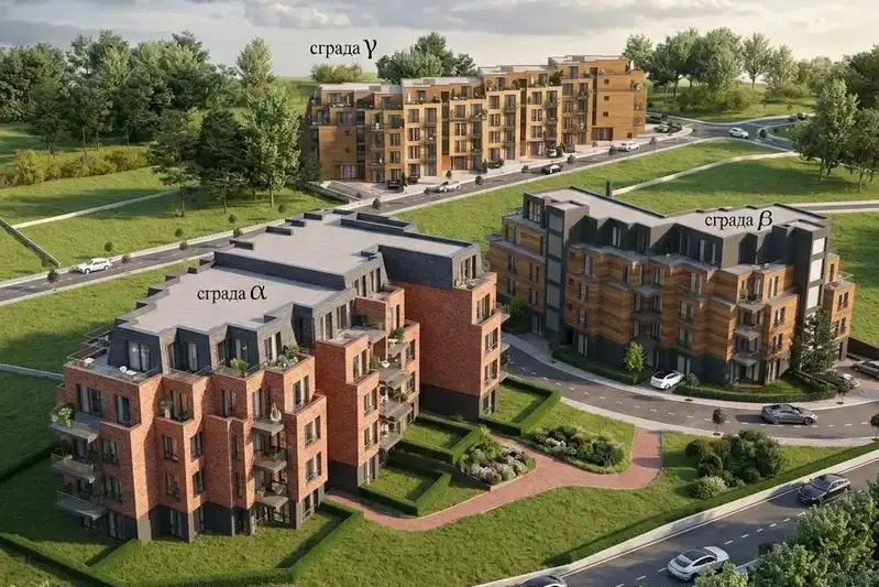 Three-room apartment in Manastirski livadi with terraces