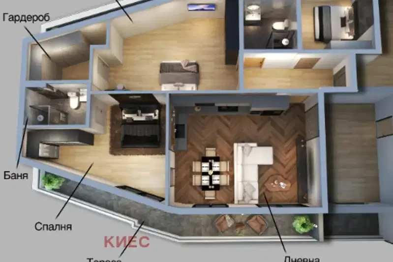 4-bedroom apartment in Sofiya, Manastirski Livadi