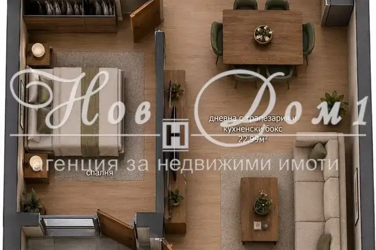 2-bedroom apartment in Sofiya, Mladost 2