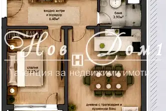 Тристаен апартамент с тераса в Младост 2, София